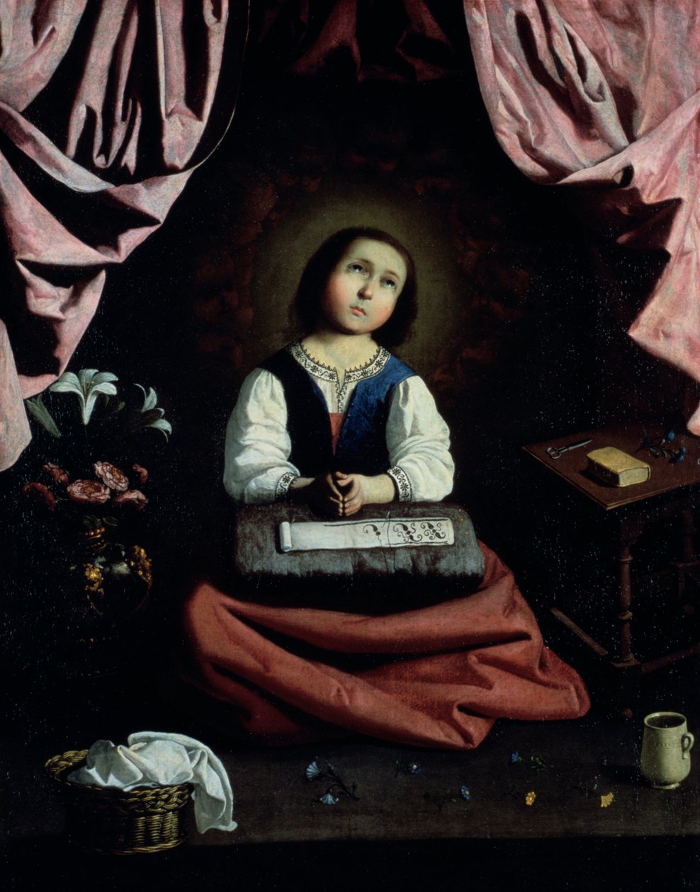 Die junge Jungfrau von Francisco de Zurbaran