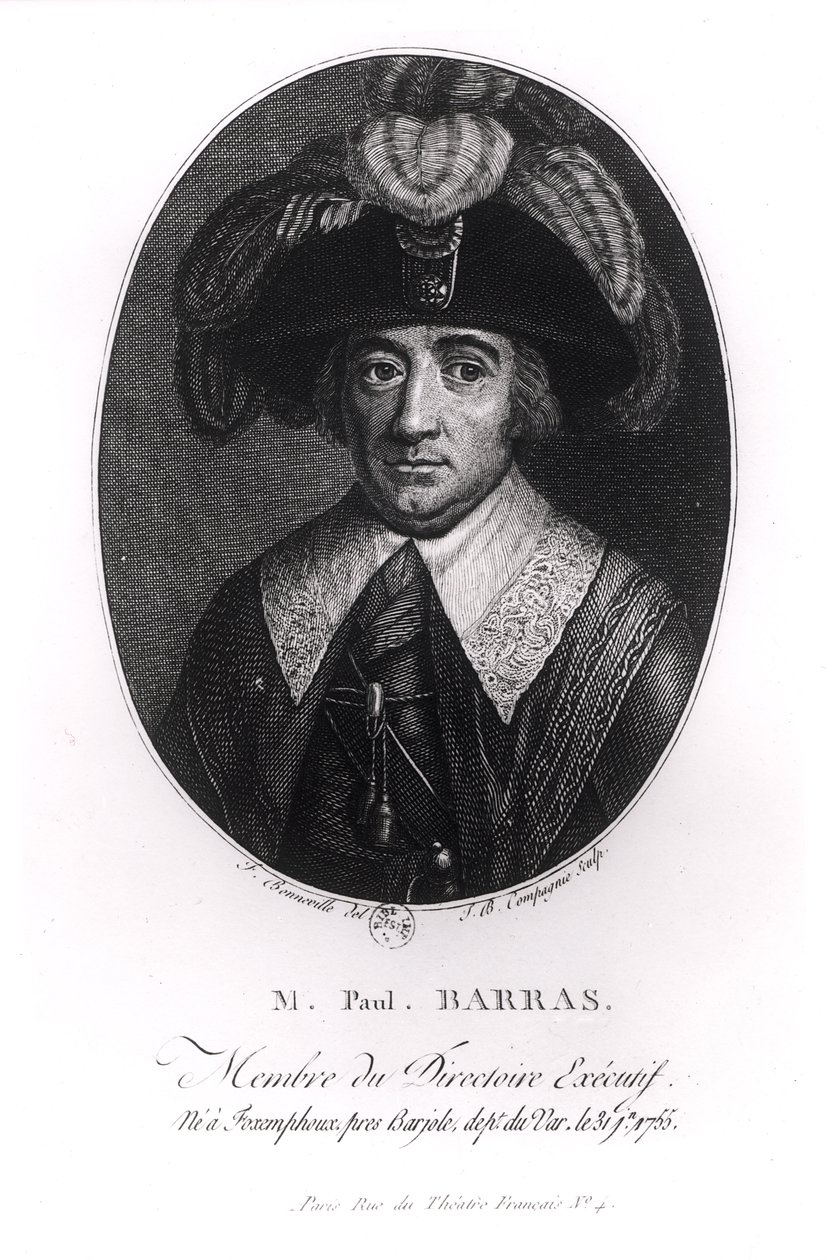 Paul François Jean Nicolas (1755-1829) Vicomte de Barras von Francois Bonneville