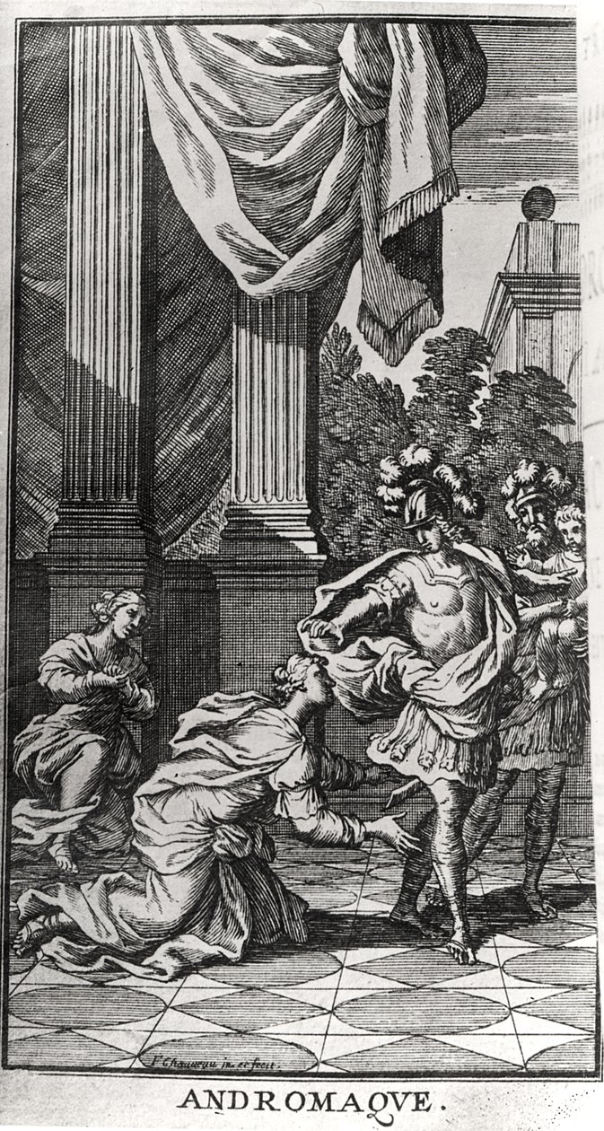 Andromache zu Füßen von Pyrrhus, aus 