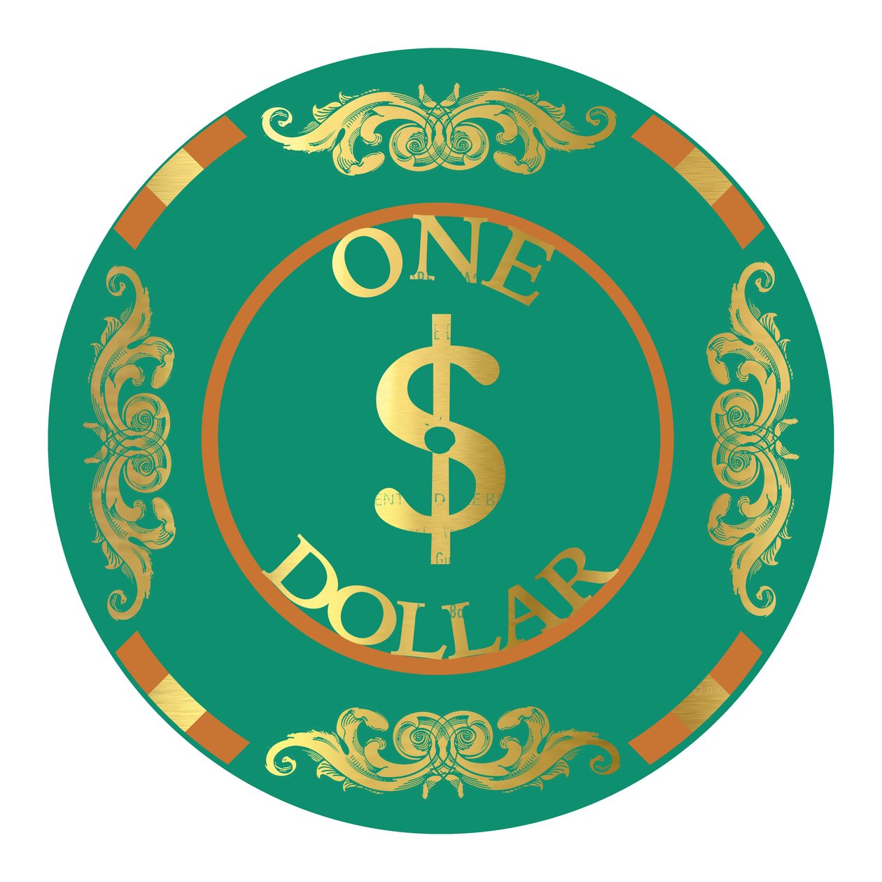 PokerChip $1, 2015, digital von Francois Domain