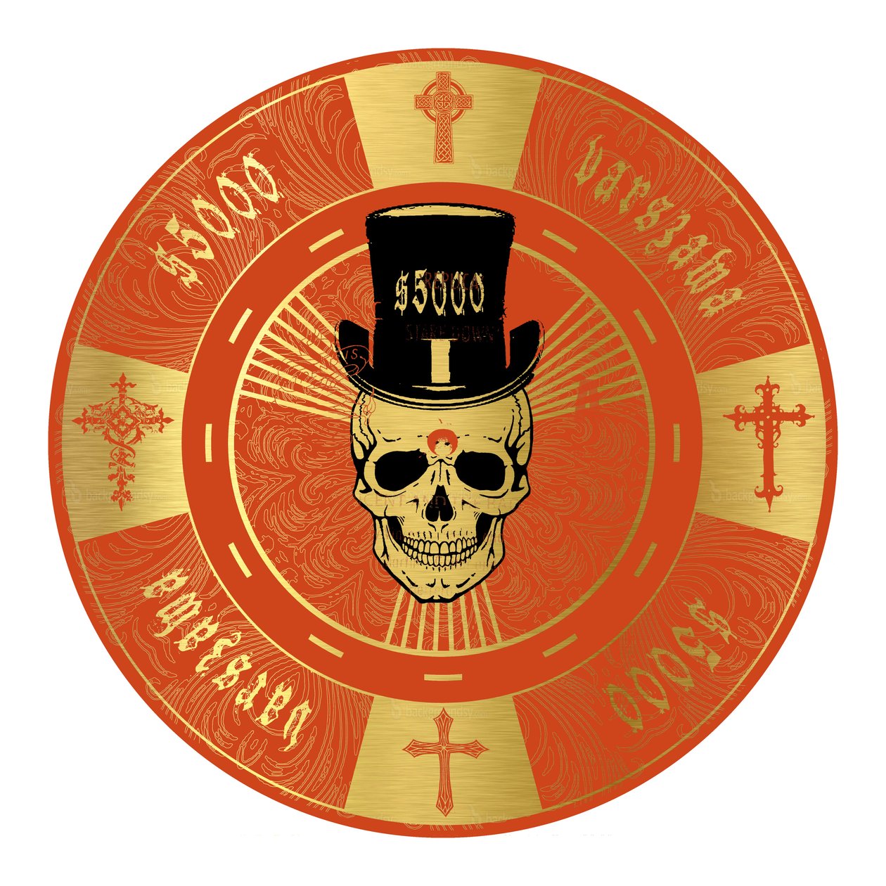 PokerChip $5000, 2015, digital von Francois Domain