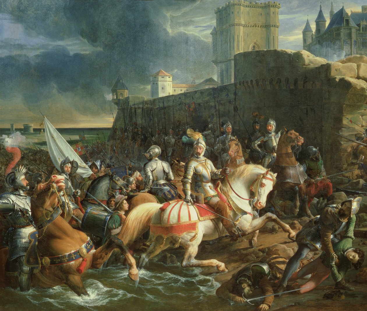 Die Einnahme von Calais durch Franz, 2. Herzog von Guise (1519-63) am 9. Januar 1558 von Francois Edouard Picot