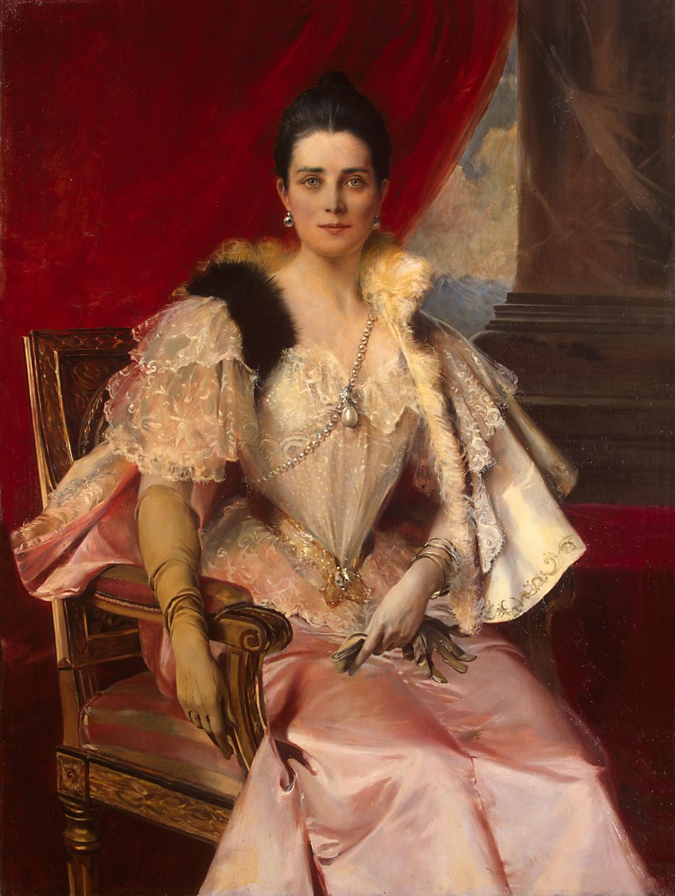 Porträt von Zinaida Yusupova 1861-1939 von Francois Flameng