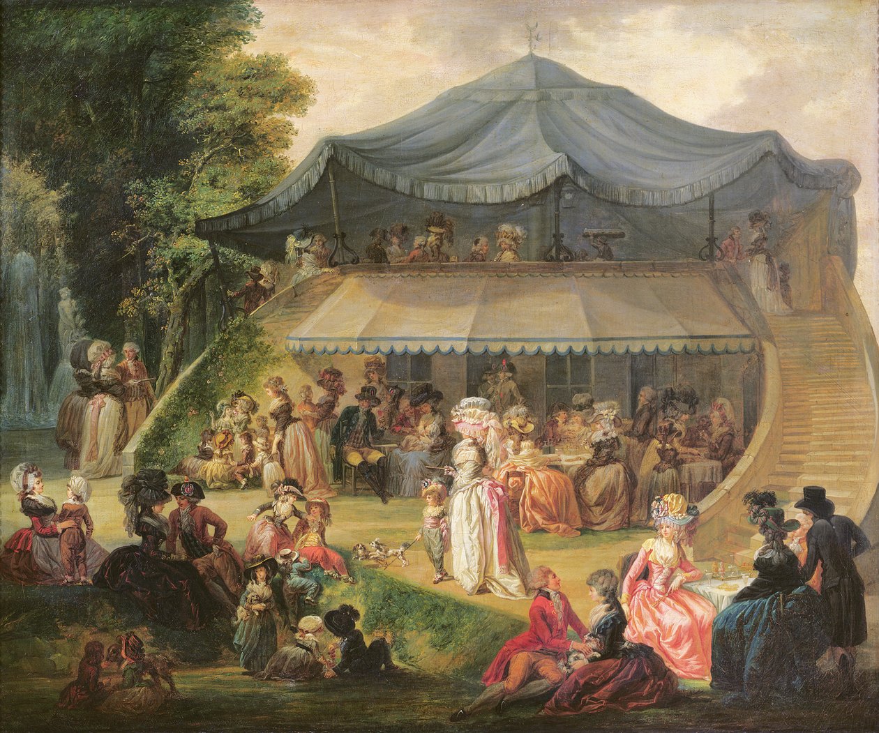 Fest im Colisée bei Lille, ca. 1791 von Francois Louis Joseph Watteau
