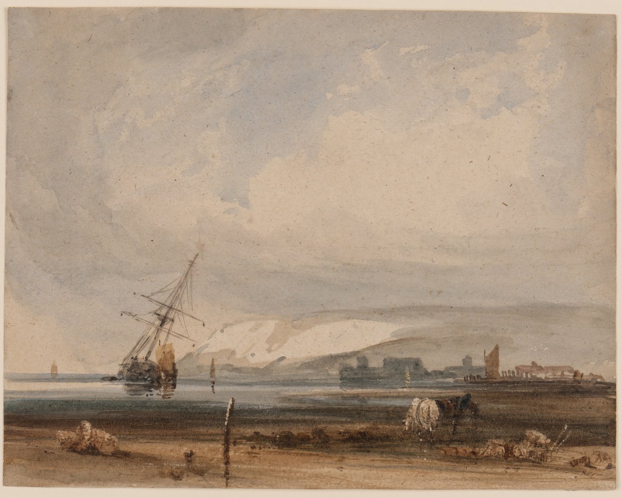 Blick entlang der Küste von Francois Louis Thomas circle of Francia
