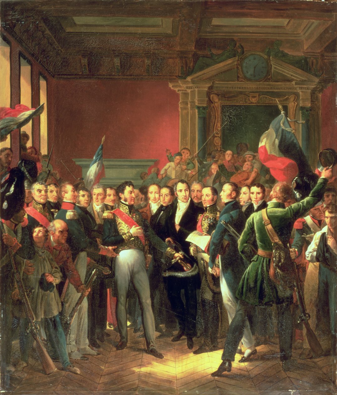 Das Vorlesen der Erklärung der Abgeordneten, 1830 von Baron François Pascal Simon Gérard