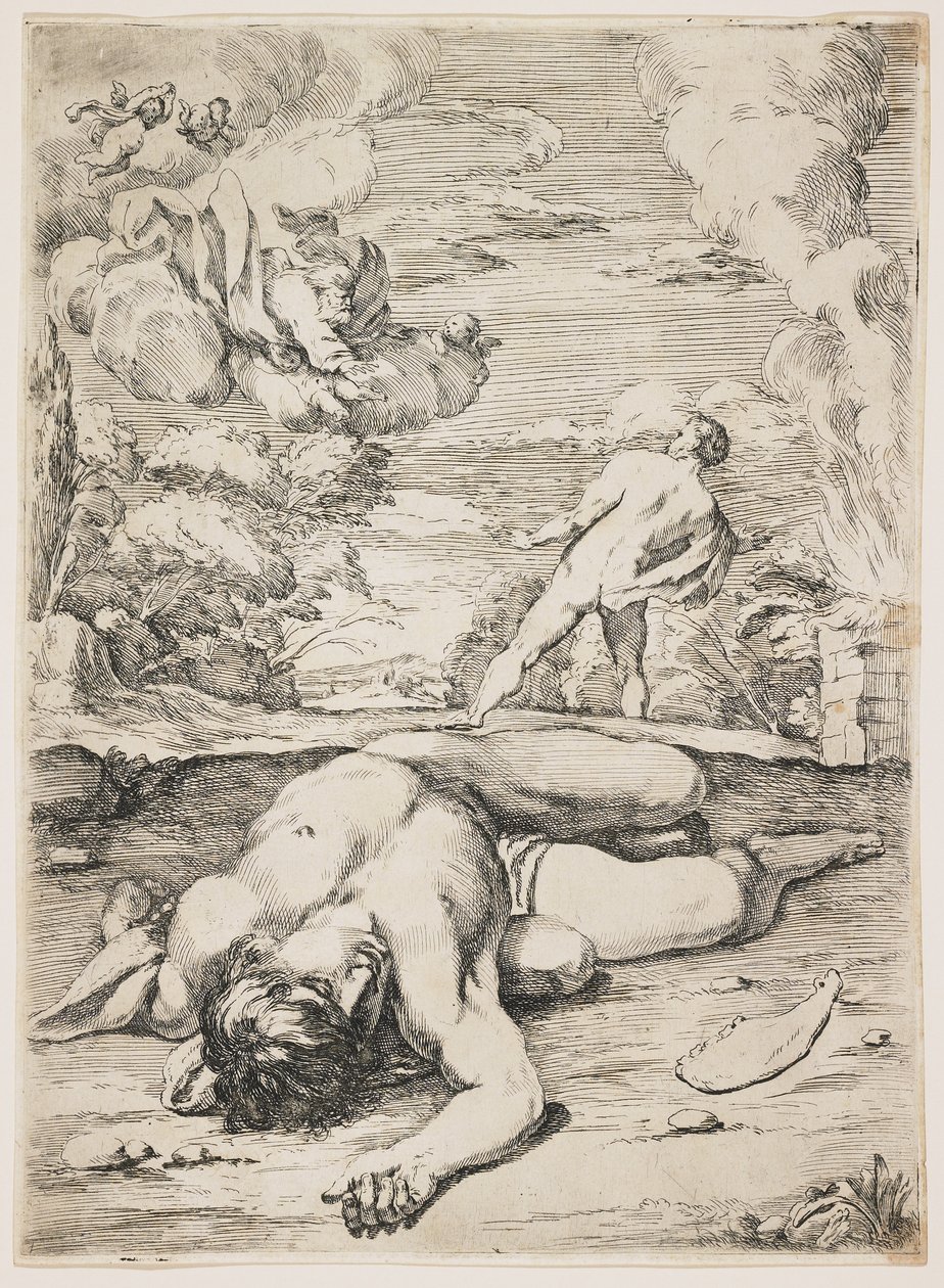 Der Tod Abels, späte 1630er-frühe 1640er von Francois Perrier