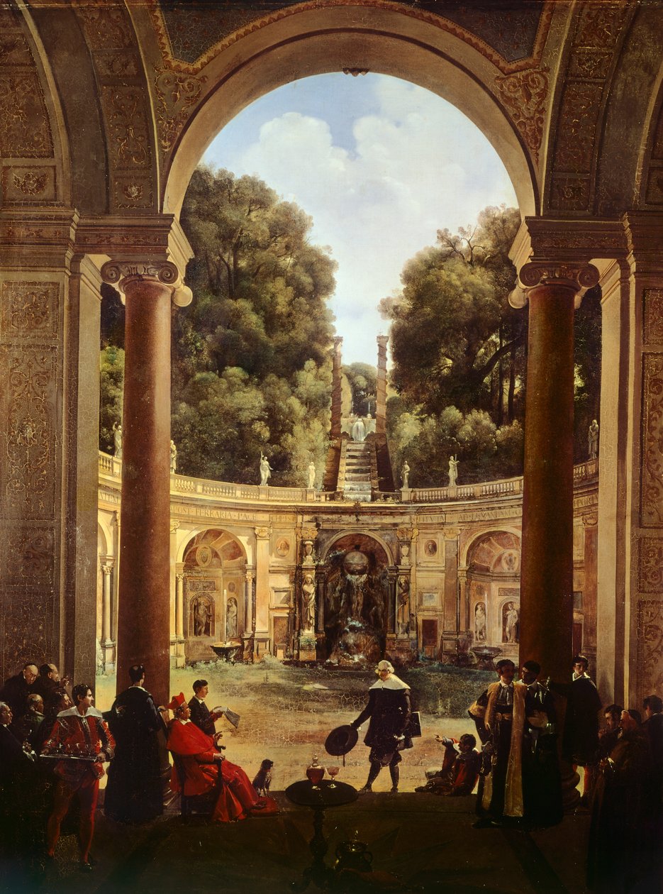 Kardinal Pietro Aldobrandini empfängt Domenichino von Francois Marius Granet