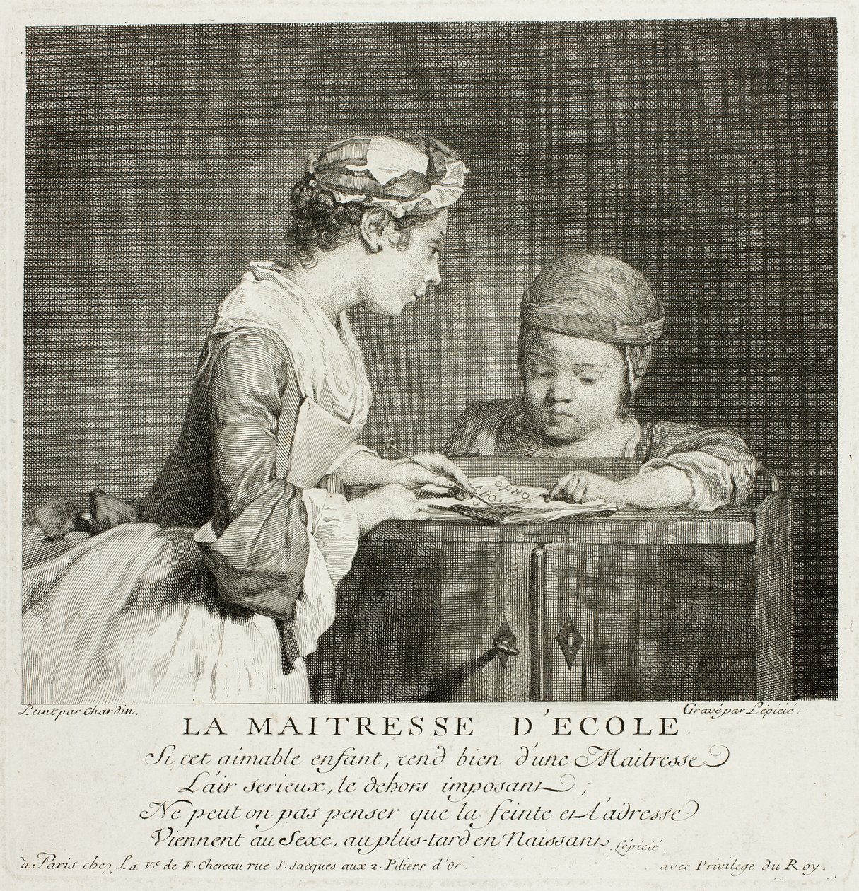 Die Schulmeisterin von Francois Bernard Lepicie