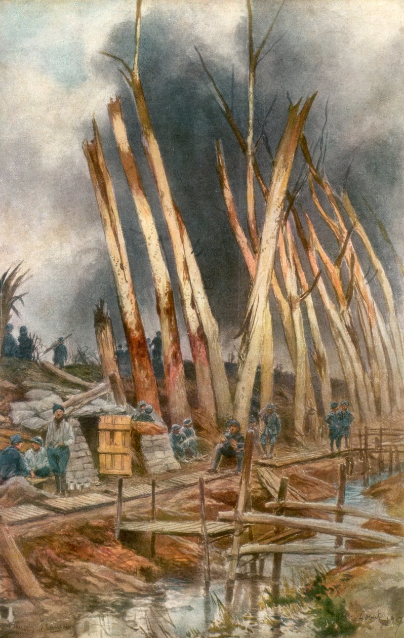 Die Offensive von Yser, 1917, 1926 von Francois Flameng