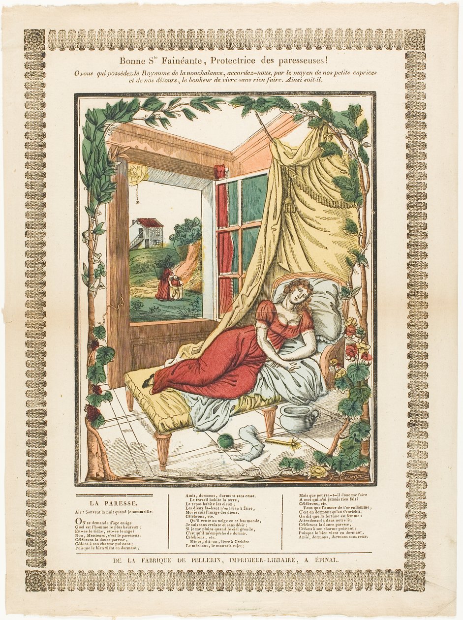Bonne Ste. Fainéante, Beschützerin der Faulen! von Francois Georgin