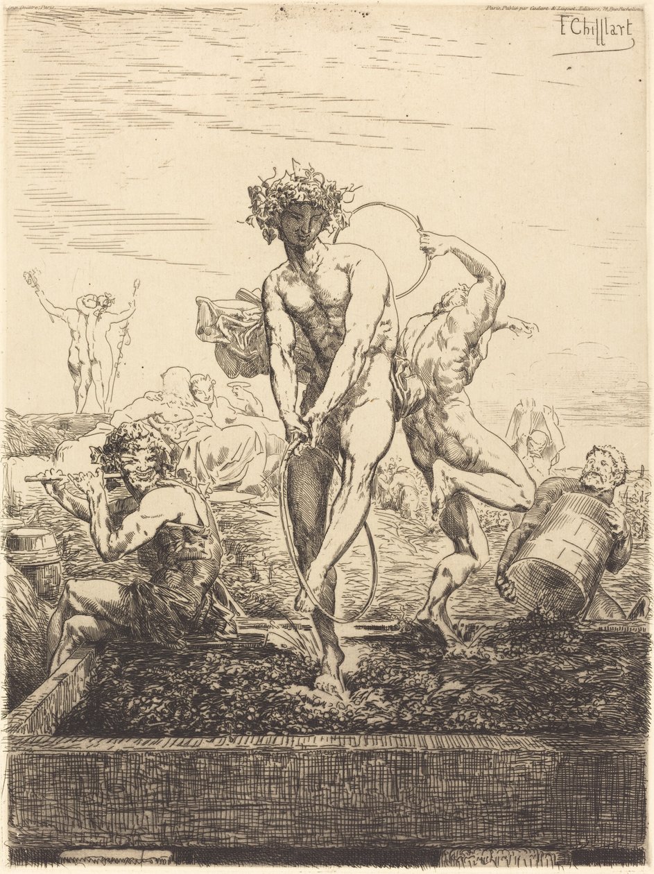 Weinlese von Francois Nicolas Chifflart