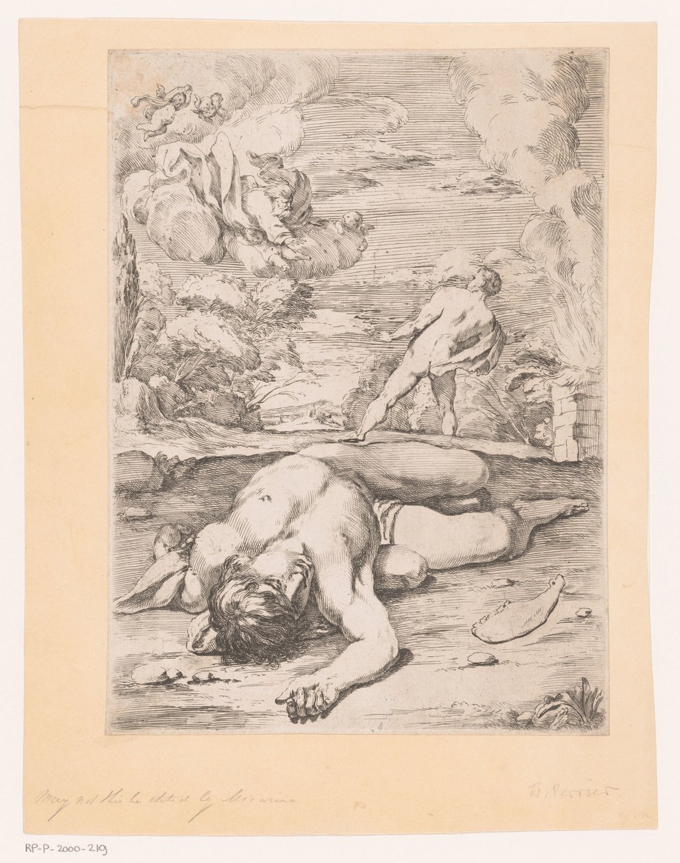Kain tötet Abel von Francois Perrier