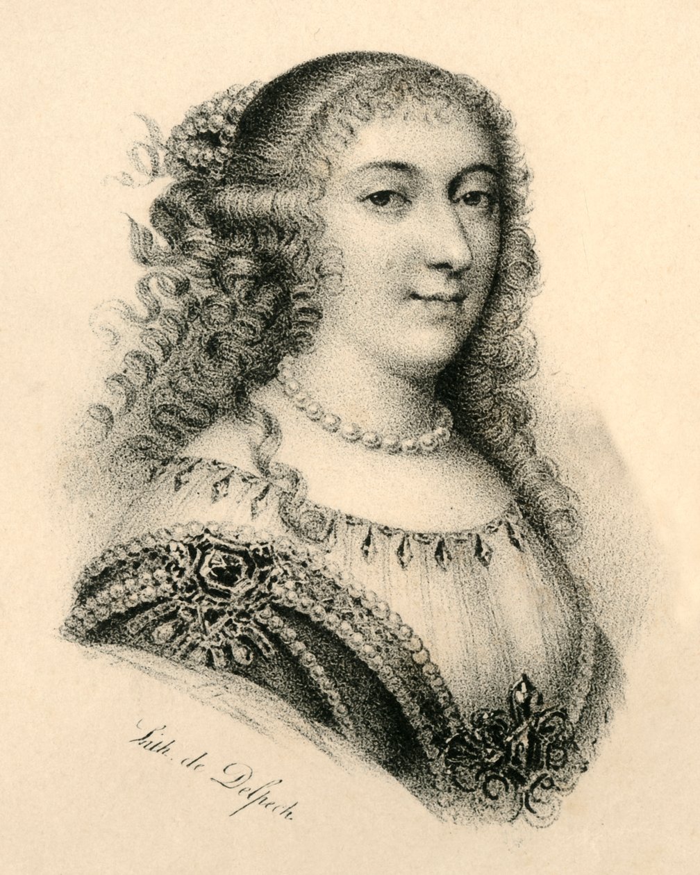 Mademoiselle de Montpensier, 1627-1693, ca. 1830 von Francois Seraphin Delpech