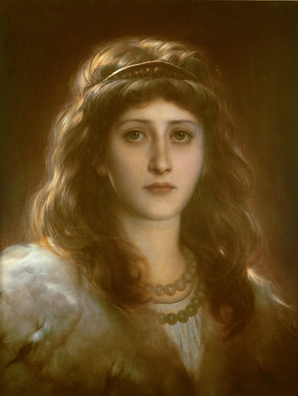 Porträt einer Dame von Frank Dicksee