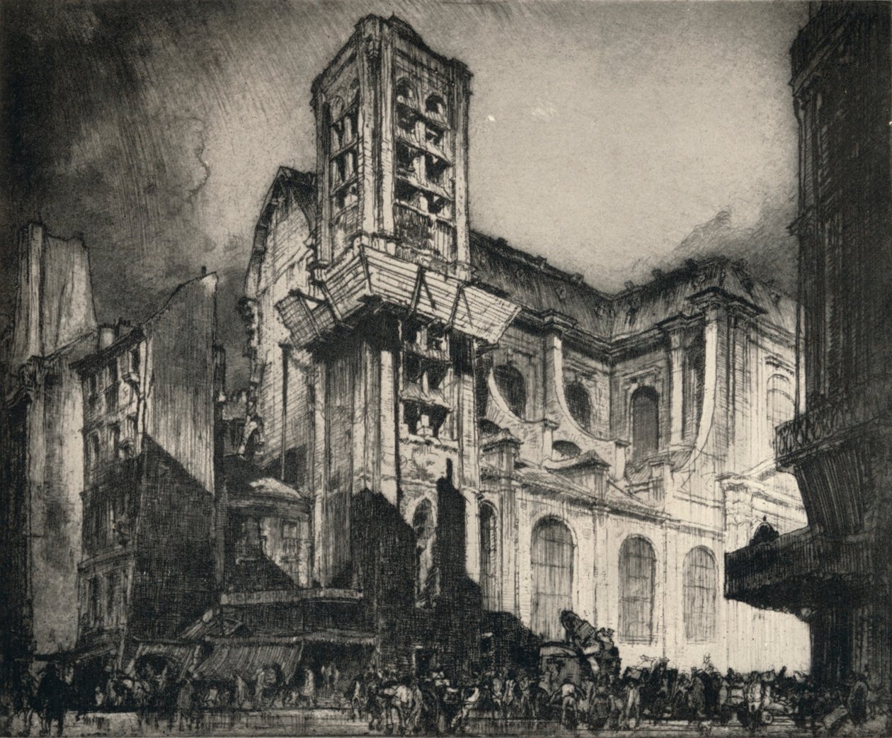 Kirche St. Nicholas-du-Chardonnet von Frank Brangwyn