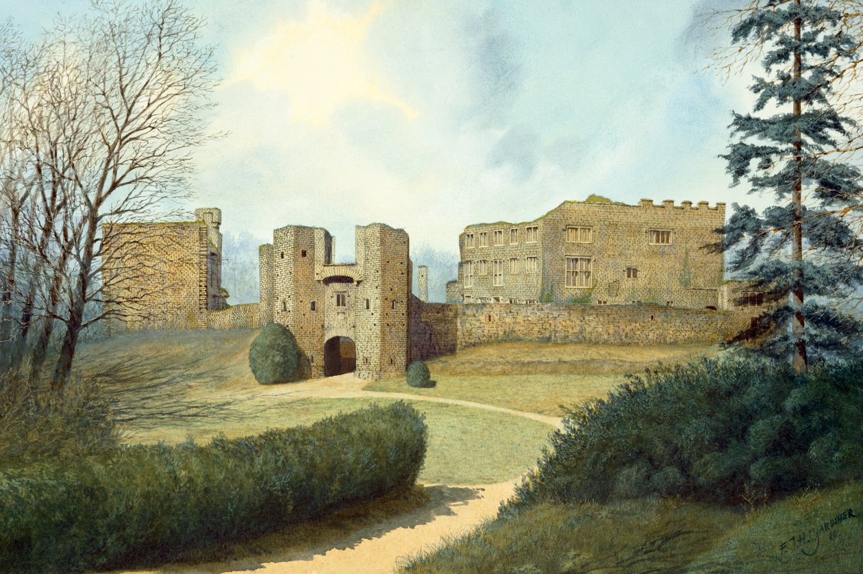 Berry Pomeroy Castle, 15. Jahrhundert, ca. 1990-2010 von Frank Gardiner