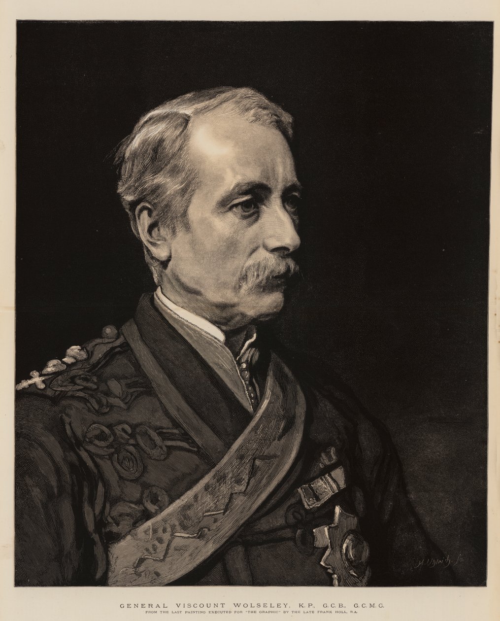 General Viscount Wolseley, KP, GCB, GCMG von Frank Holl