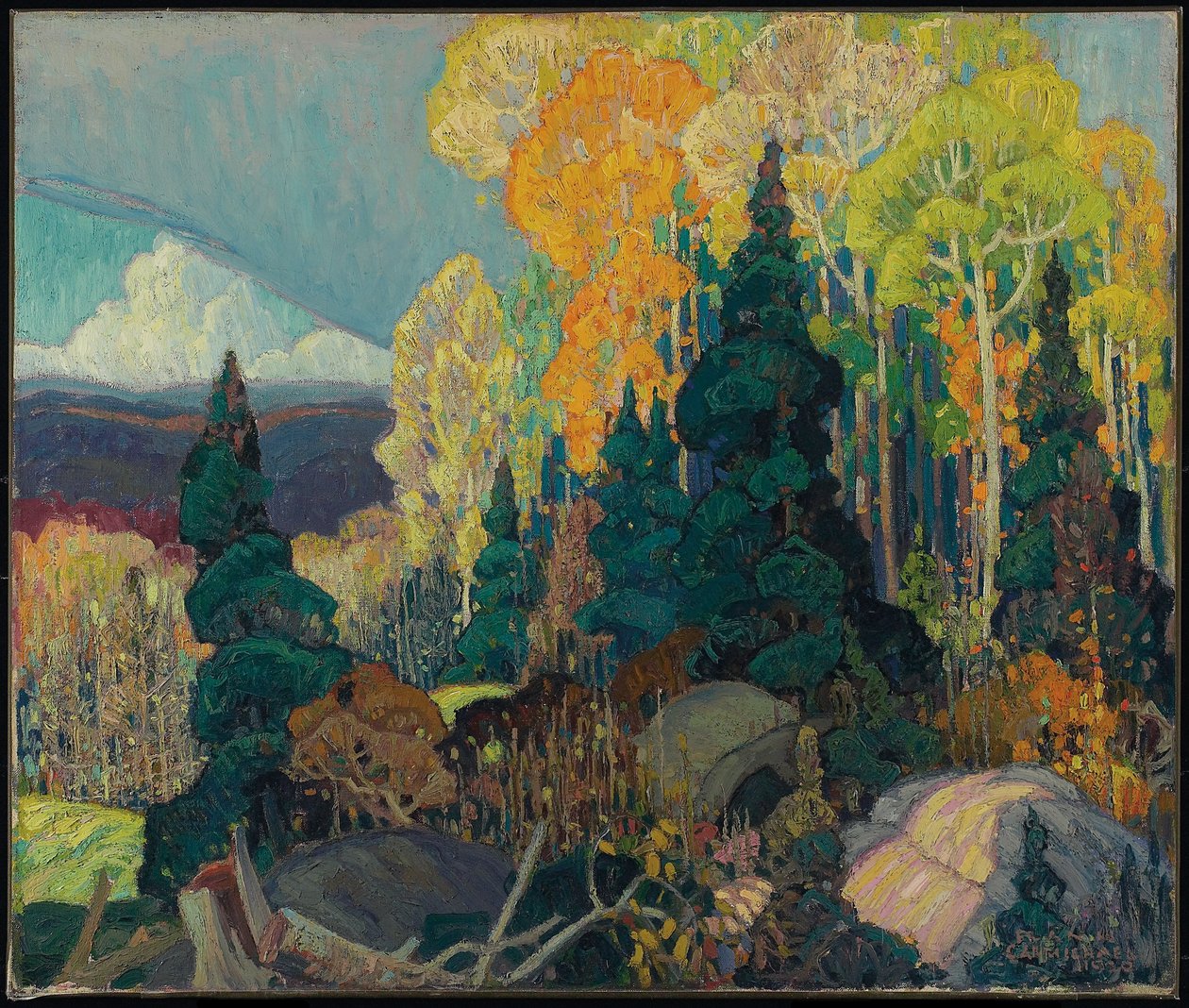 Herbsthügel von Franklin Carmichael