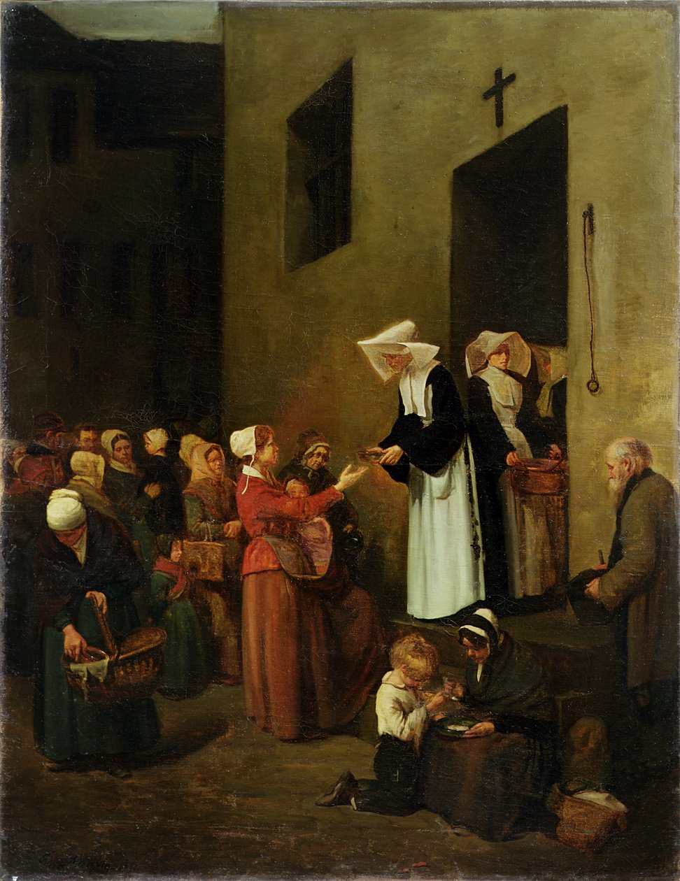 Nächstenliebe, 1851 von François Bonvin
