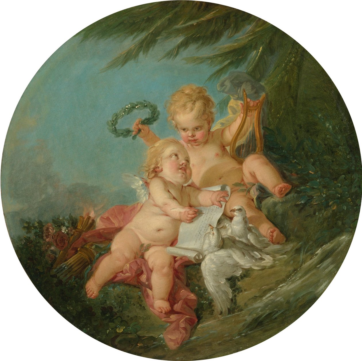 Eine Allegorie der Poesie von François Boucher