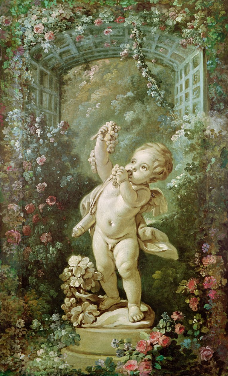 Amor mit Trauben von François Boucher