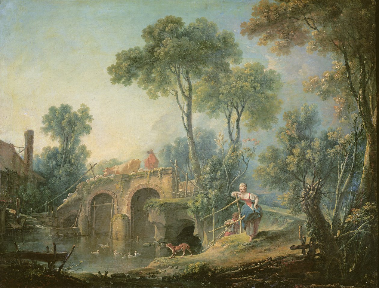 Die Brücke, 1761 von François Boucher