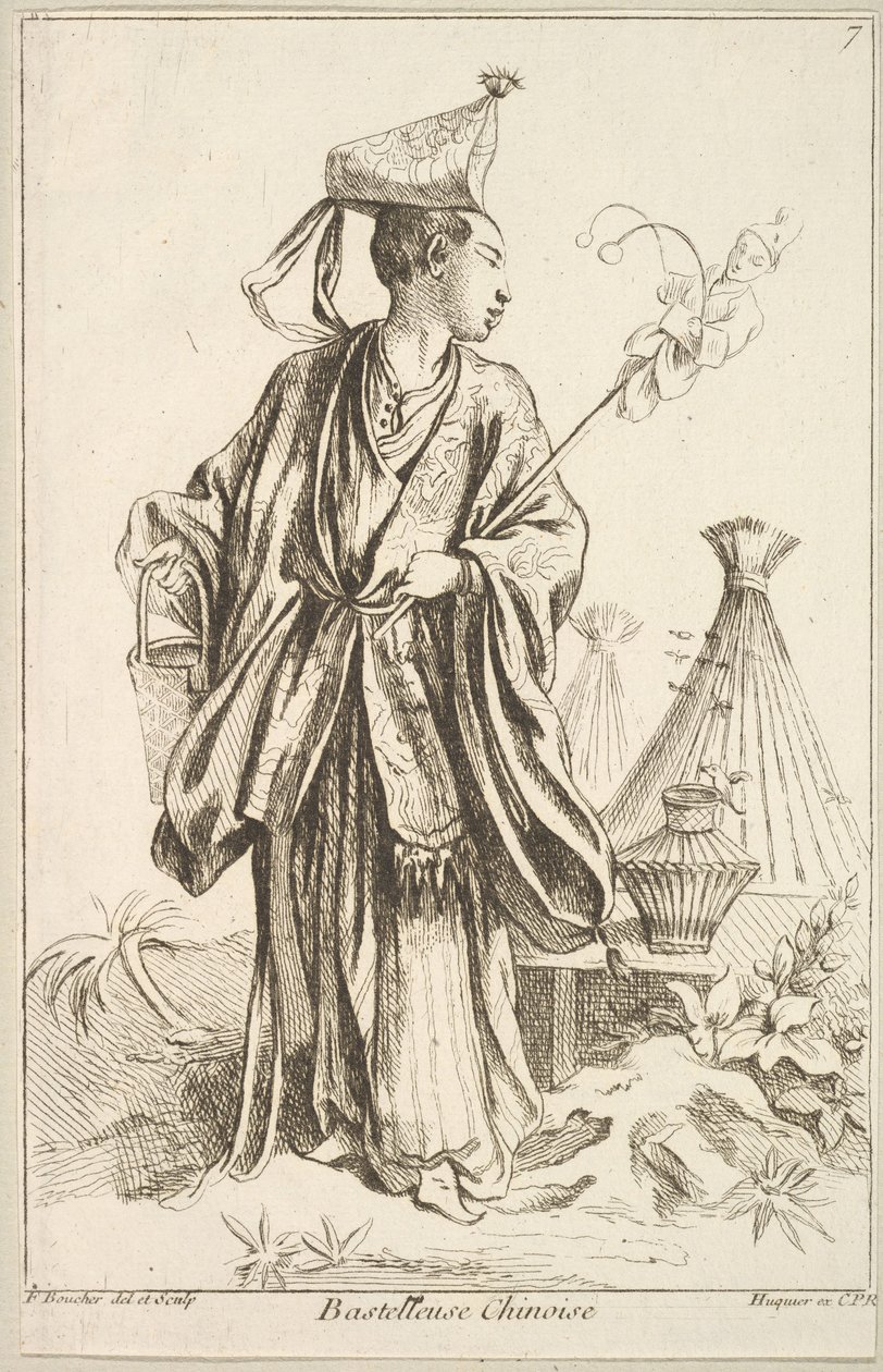 Chinesischer Darsteller, 1738-45 von François Boucher