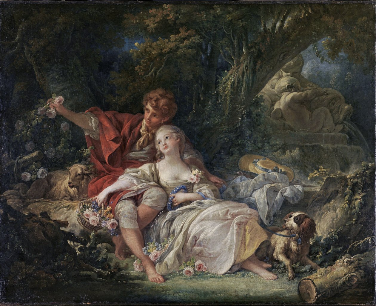 Schäfer und Schäferin von François Boucher