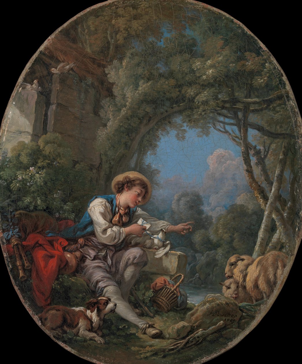 Die Entsendung des Boten, 1765 von François Boucher