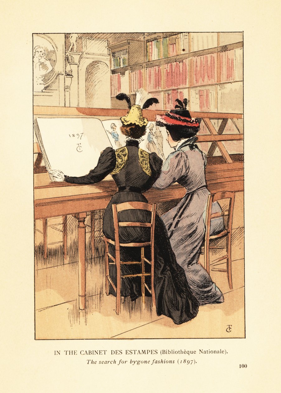 Im Cabinet des Estampes, Bibliothèque Nationale von François Courboin