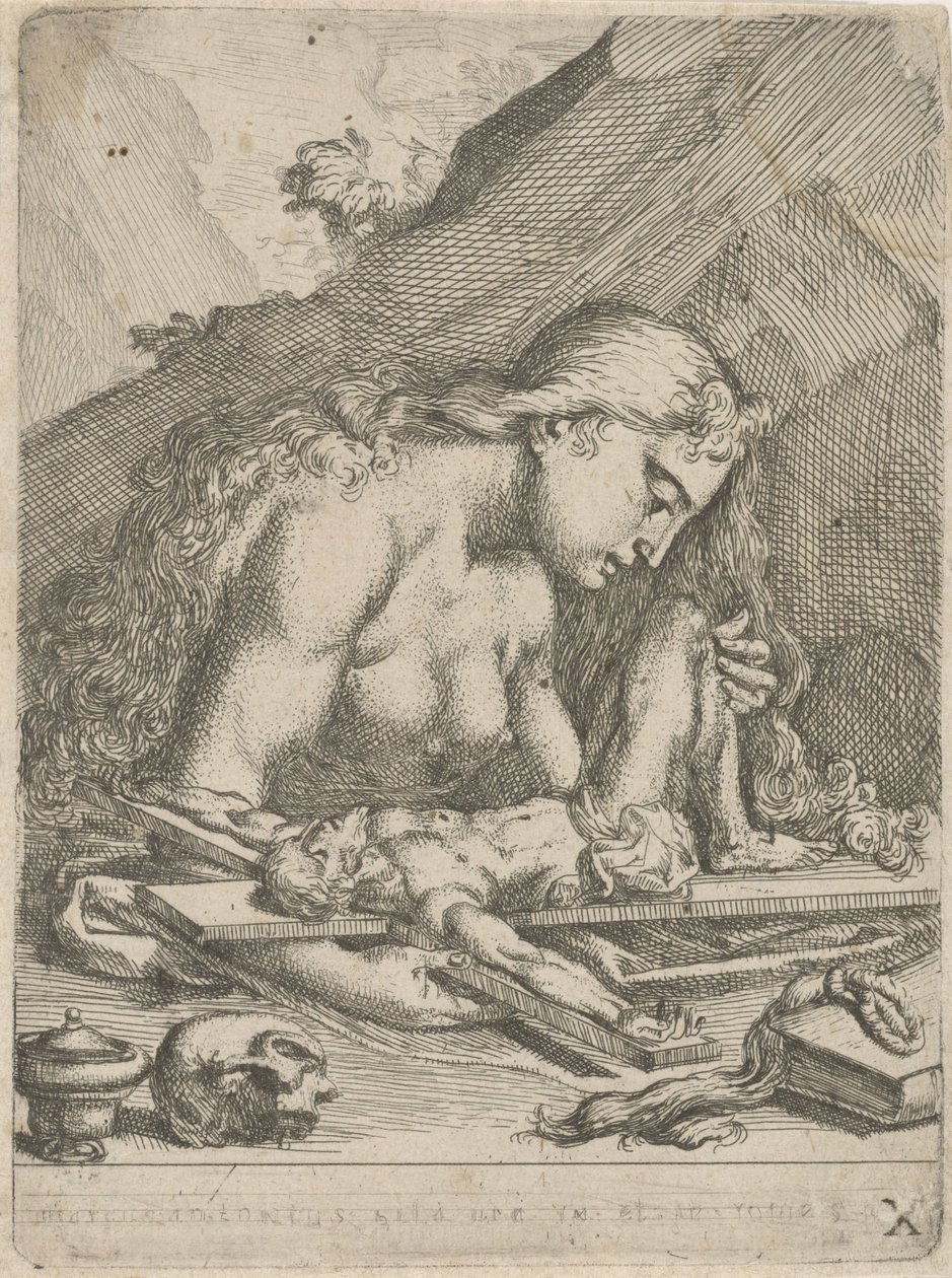 Heilige Maria Magdalena als reuige Sünderin von François Joseph Lonsing