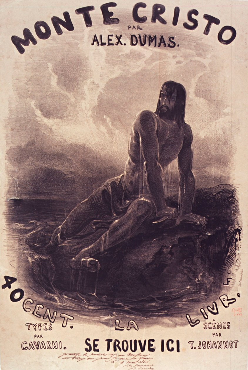 Louis Français-Dantès auf seinem Felsen von Francois Louis Francais