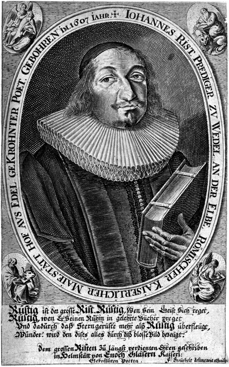 Porträt von Johann von Rist von François Stuerhelt
