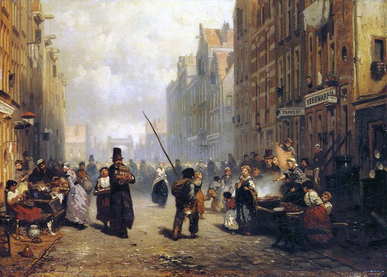Amsterdam, das jüdische Viertel von Frans Arnold Breuhaus de Groot