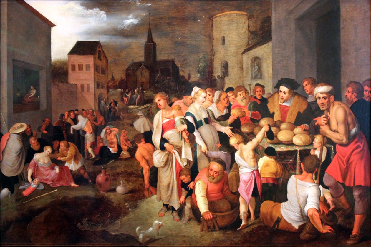 Die sieben Werke der Barmherzigkeit von Frans II Francken the Younger