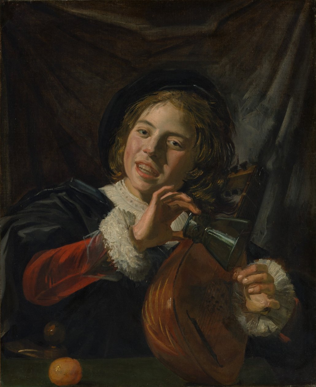 Junge mit Laute von Frans Hals