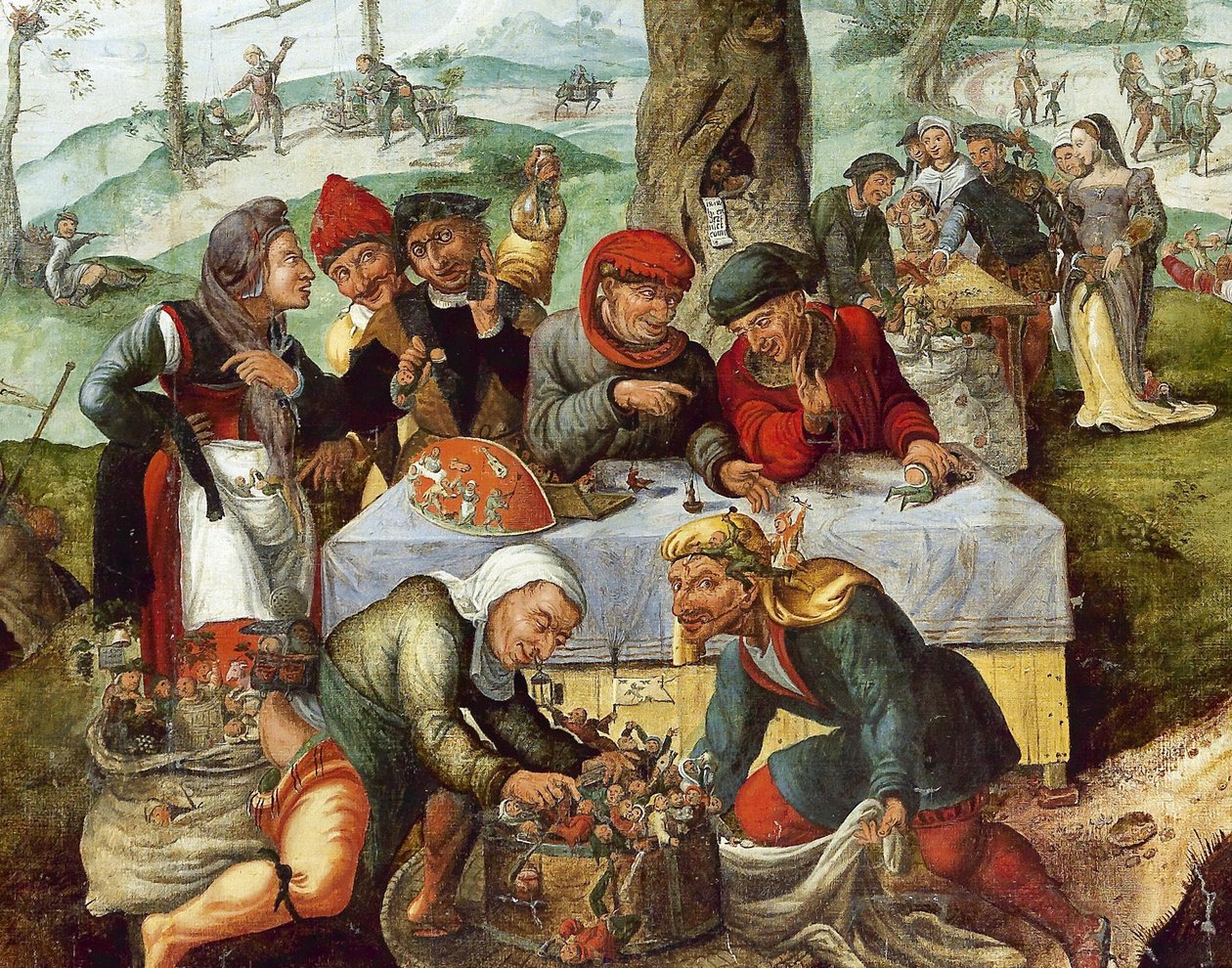 Verspottung der menschlichen Torheiten von Frans Verbeeck