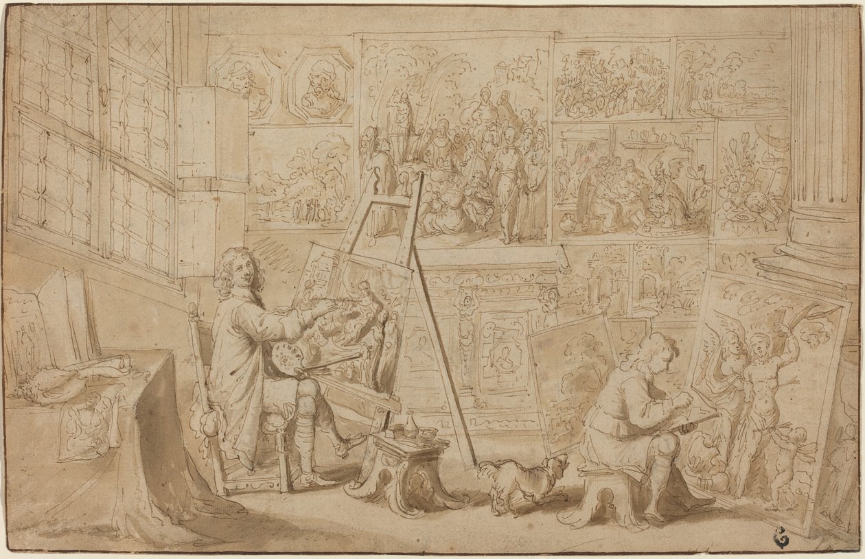 Ein Künstleratelier von Frans Francken the Younger