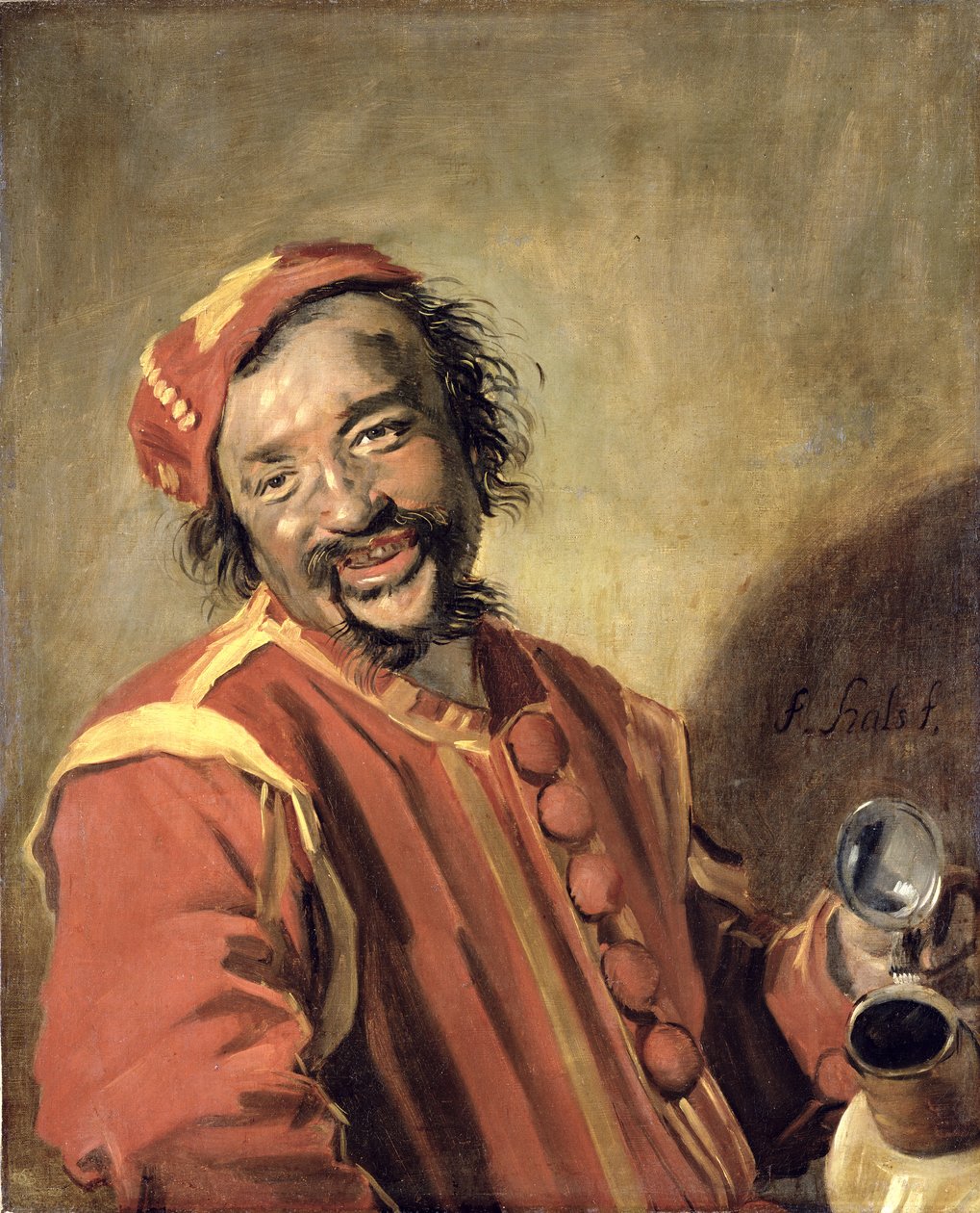 Peeckelhaering (Der fröhliche Zecher) von Frans Hals