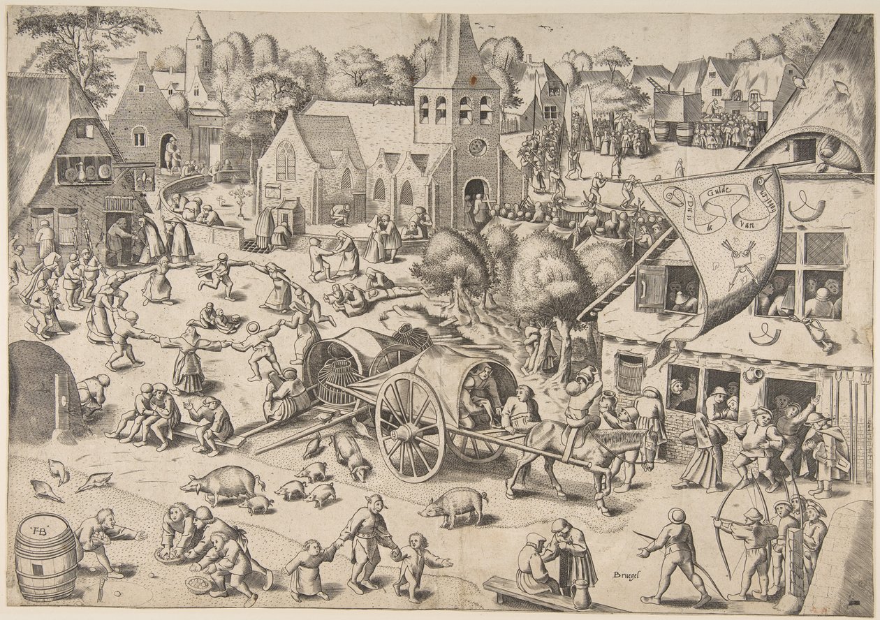 Das Kirmesfest in Hoboken, ca. 1559 von Frans Hogenberg