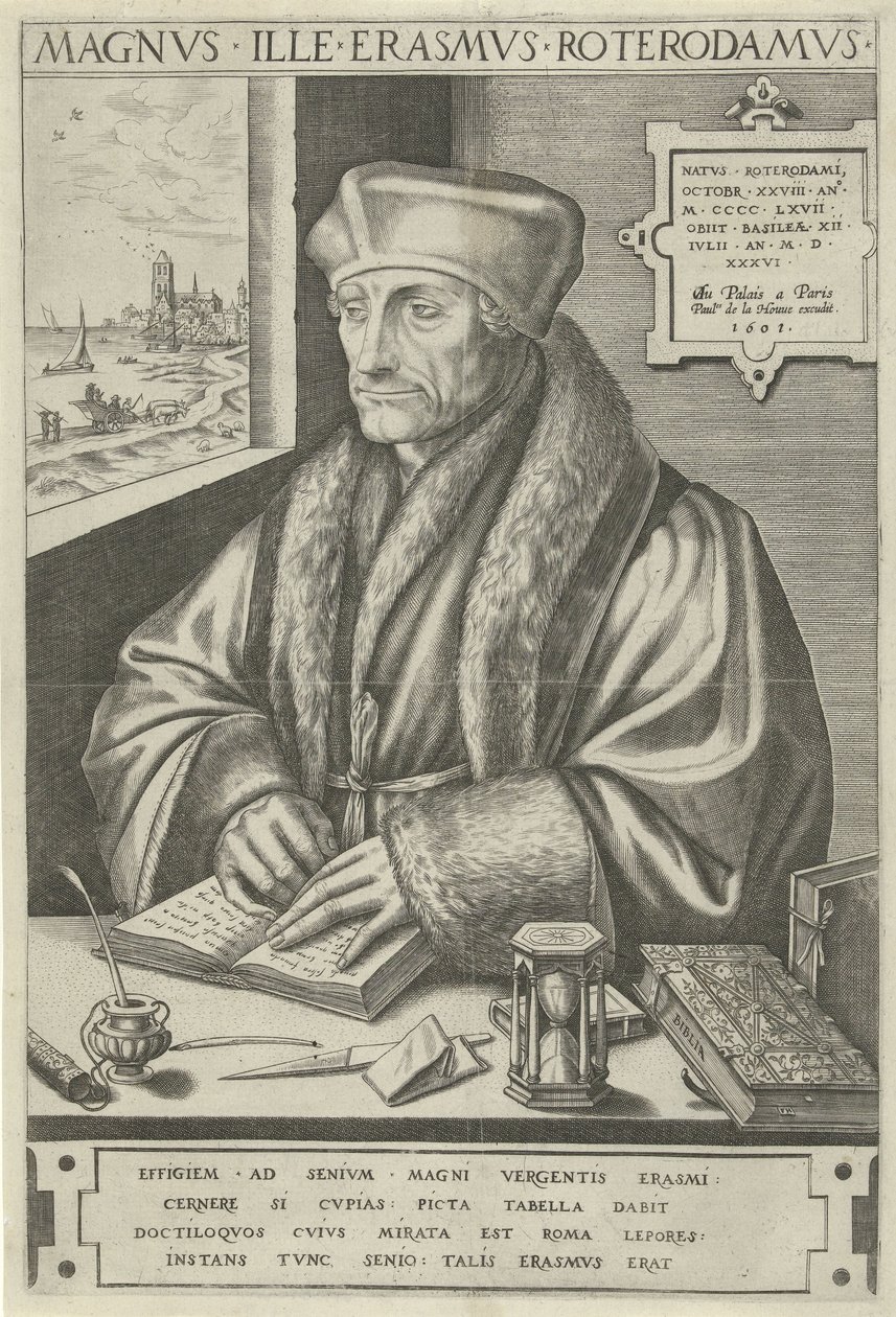 Porträt von Desiderius Erasmus von Frans Huys