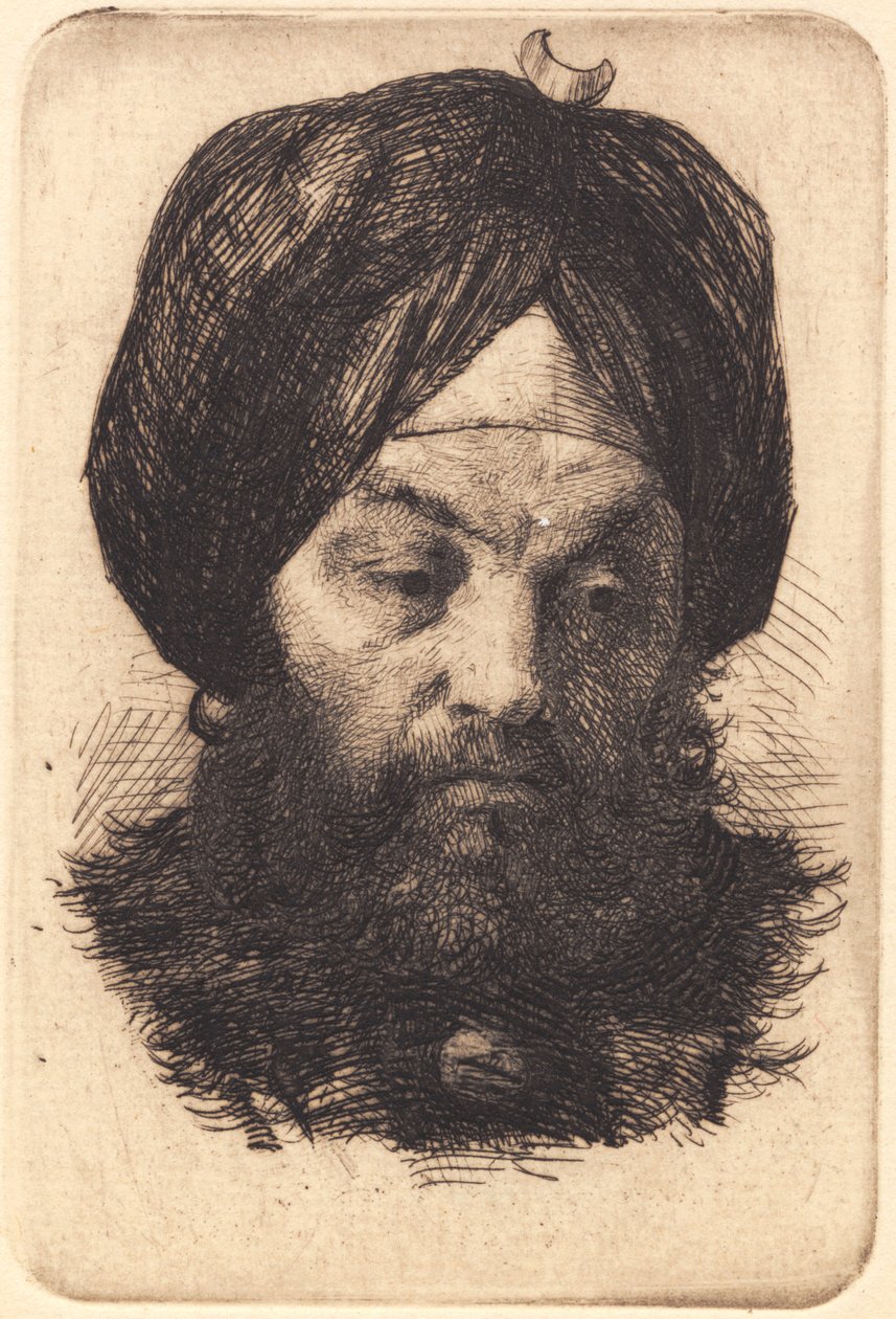 Mann mit Turban von Frans Schwartz