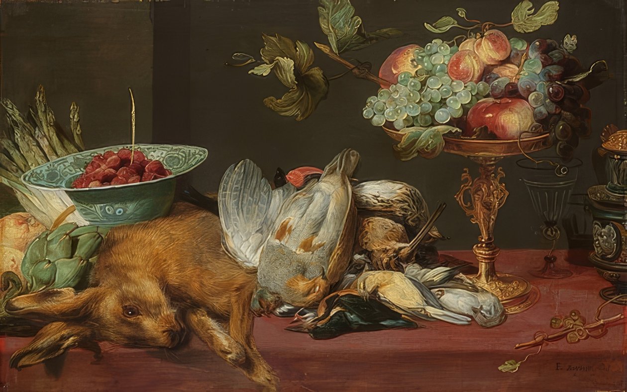 Stillleben mit Kleinwild und Früchten von Frans Snyders or Snijders