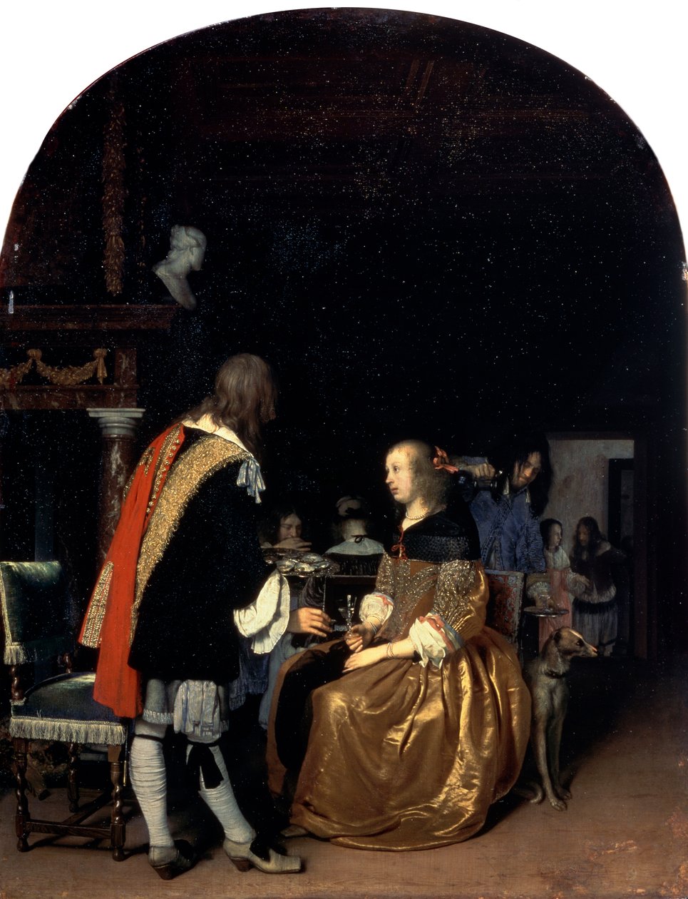 Das Austernmahl, 1659 von Frans van Mieris