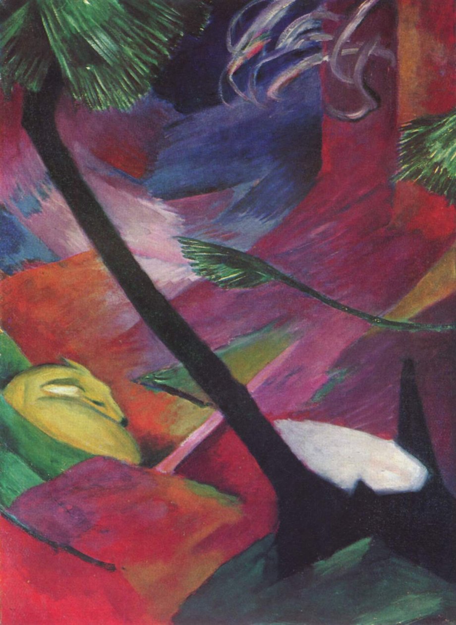 Reh im Walde von Franz Marc