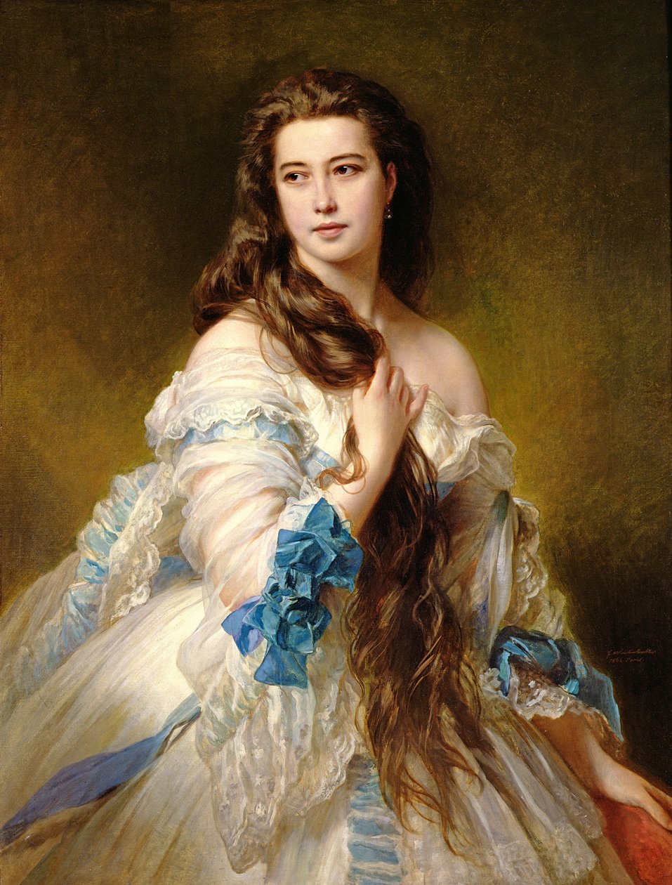 Porträt von Madame Rimsky-Korsakov (1833-78) geb. Varvara Dmitrievna Mergassov, 1864 von Franz Xaver Winterhalter