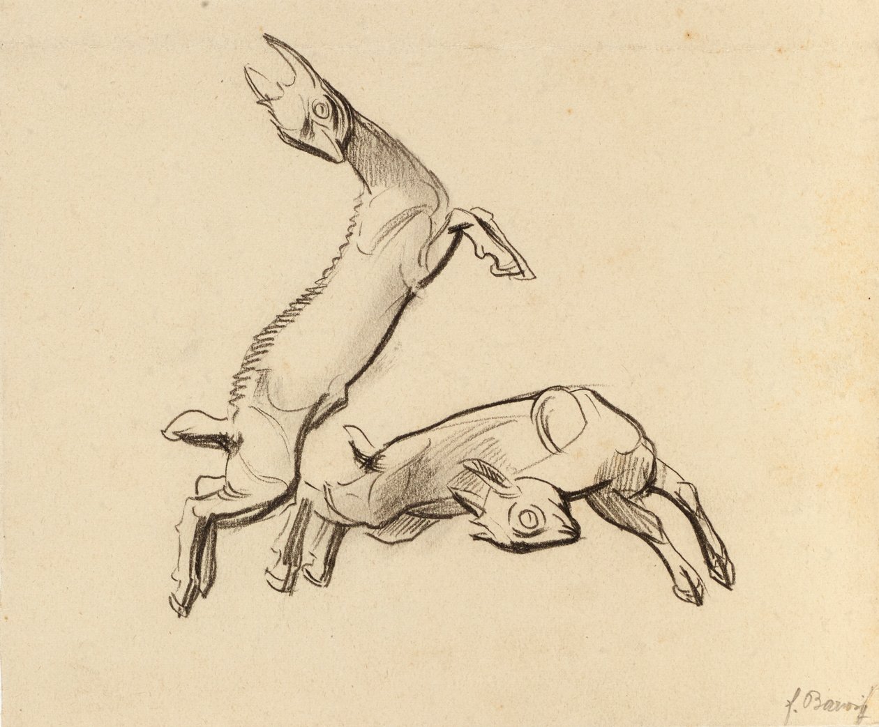 Springende Zicklein von Franz Barwig d. Ä.
