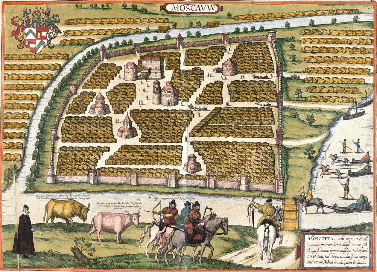 Ansicht von Moskau, Russland von Franz Hogenberg