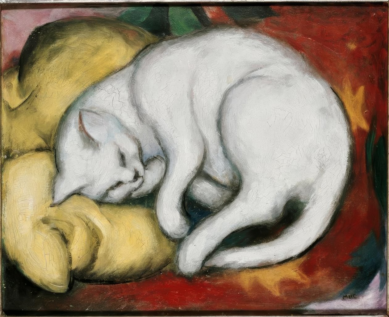 Die weiße Katze von Franz Marc